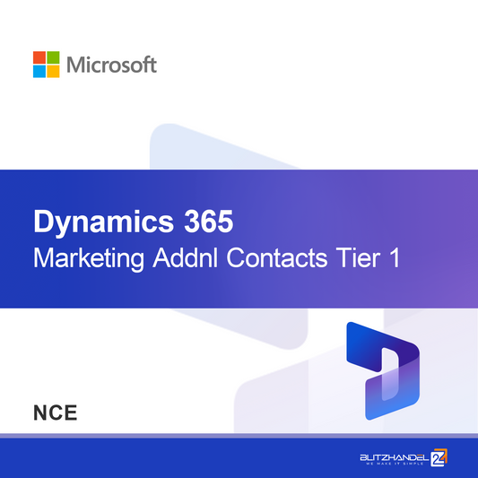 Dynamics 365 Marketing Additional Contacts Tier 1 (NCE)