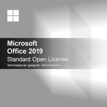 Microsoft Office 2019 Standard Open License, suitable for terminal server, volume license